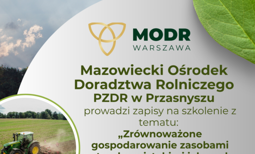 ODR w Przasnyszu prowadzi zapisy na szkolenie dla rolników
