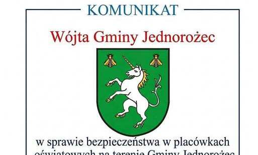 Komunikat Wójta Gminy Jednorożec
